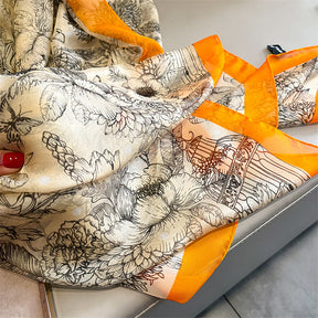 Echarpe Toque de Seda Roma 180x135cm - Estilo 54