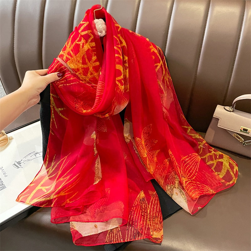 Echarpe Toque de Seda Roma 180x135cm - Estilo 41