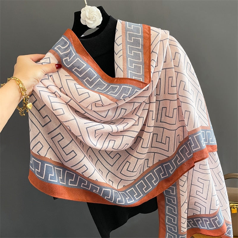 Echarpe de Algodão Turim 180x90cm - Estilo 22