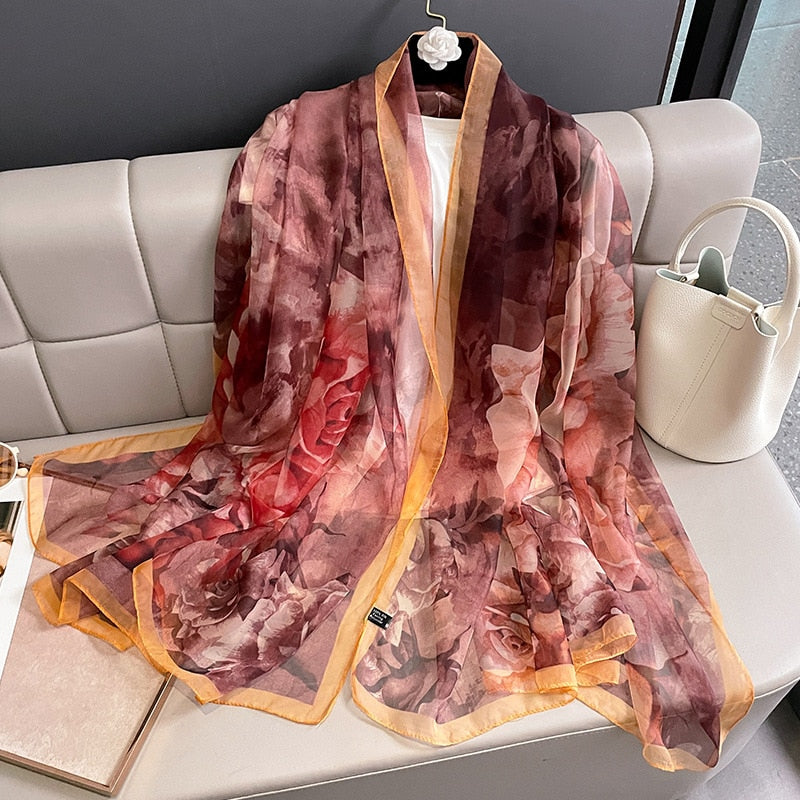 Echarpe Toque de Seda Roma 180x135cm - Estilo 33