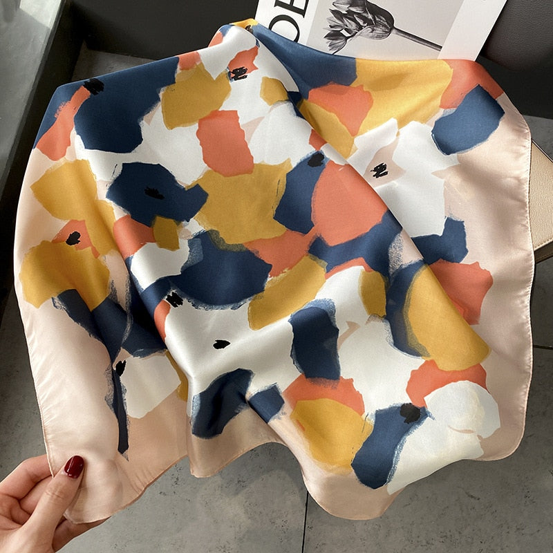 Lenço Toque de Seda Pisa 70x70cm - Estilo 17