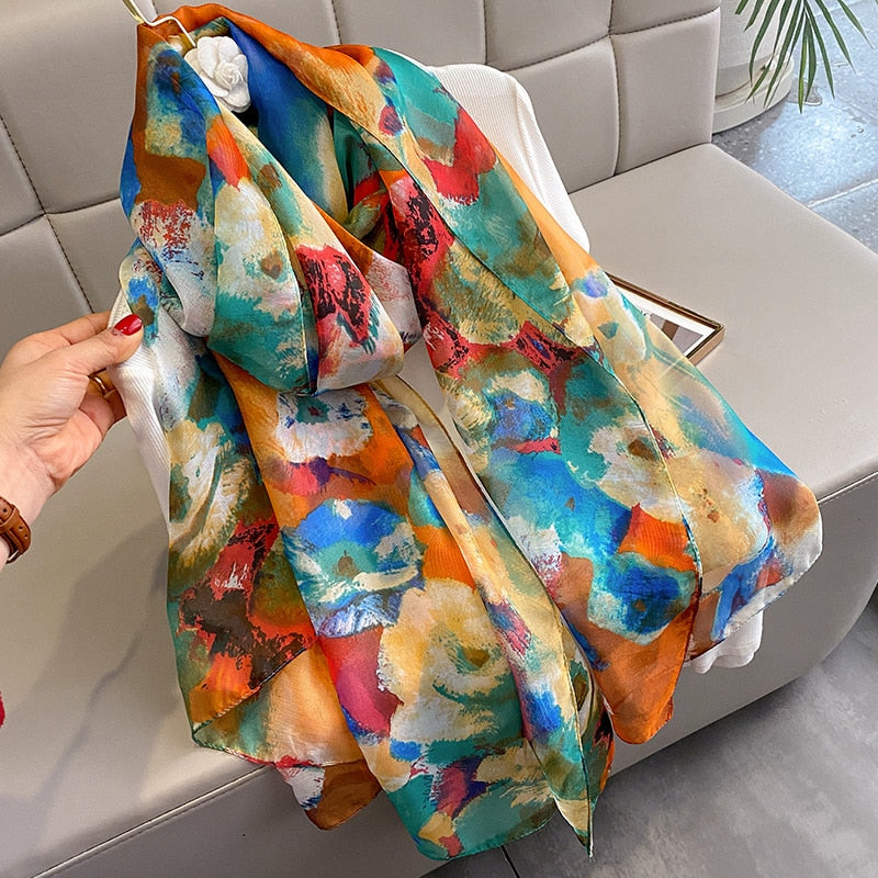 Echarpe Toque de Seda Roma 180x135cm - Estilo 31